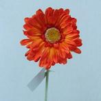 Gerbera Oranje Zijdenbloem 54 cm per stuk, Ophalen of Verzenden, Nieuw
