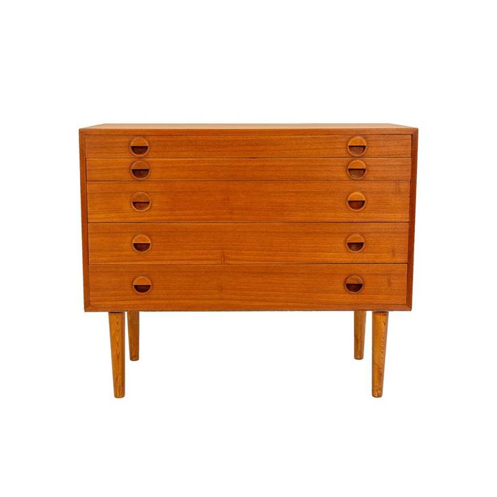 Ladekast | Vintage | Teak |  3947, Huis en Inrichting, Kasten | Ladekasten, 75 cm of meer, Zo goed als nieuw, Teakhout, Minder dan 100 cm