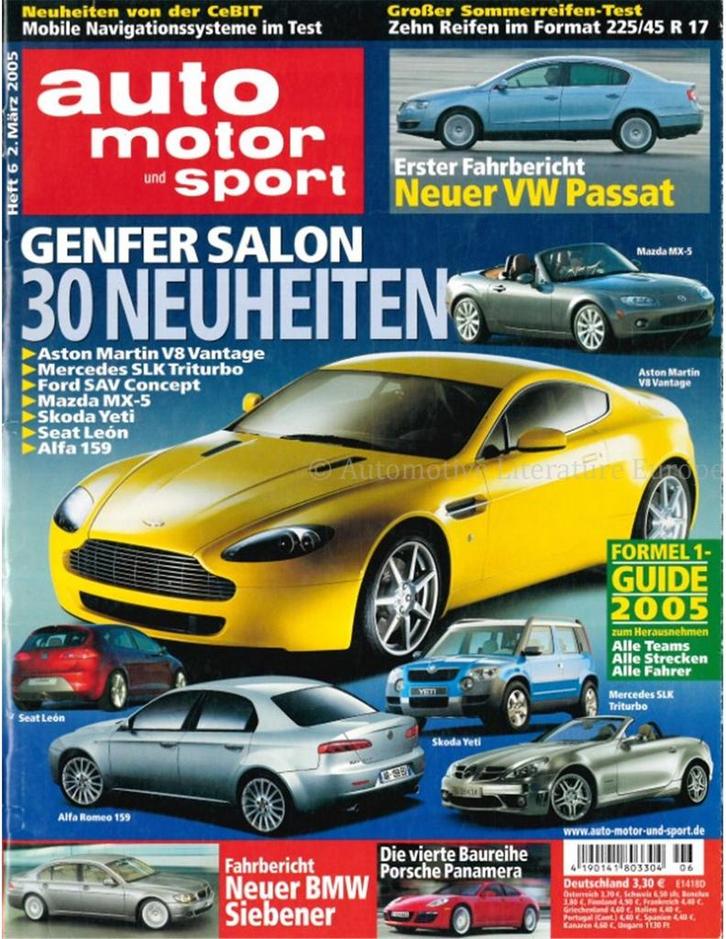 2005 AUTO MOTOR UND SPORT 06 DUITS, Boeken, Auto's | Folders en Tijdschriften