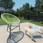 vidaXL Tuinstoel Acapulco poly rattan groen, Tuin en Terras, Verzenden, Nieuw, Rotan