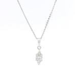Ketting met hanger - 18 karaat Witgoud - 0.51ct. tw. Diamant