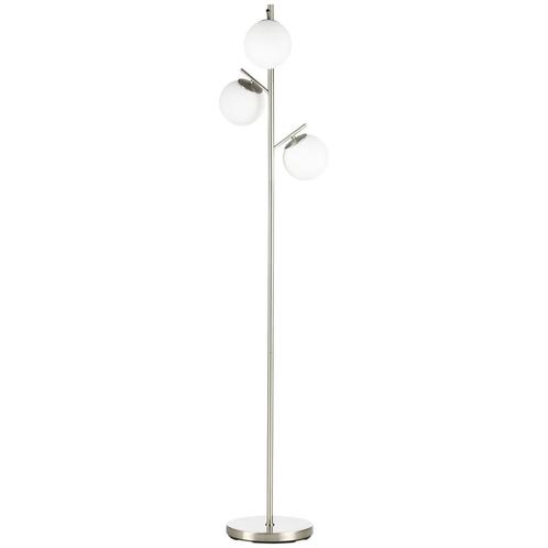 Staande lamp - ModernLife - 3 lampenkappen - glas, Huis en Inrichting, Lampen | Vloerlampen, Nieuw, Stof, Ophalen of Verzenden