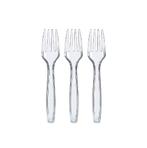 100x Herbruikbare Vork - Transparant - 18 cm, Huis en Inrichting, Keuken | Bestek, Kunststof, Nieuw, Ophalen of Verzenden, Vaatwasserbestendig