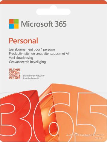 Microsoft 365 Personal NL Abonnement 1 jaar office software beschikbaar voor biedingen
