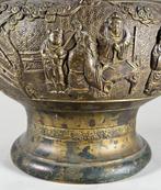 Figuur - Bronze planter - Verguld brons - Japan - Meiji, Antiek en Kunst