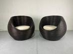 Fauteuil - Rattan - Setje rieten stoelen, Antiek en Kunst