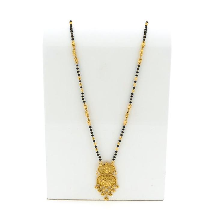 22 Krt. Gouden Mangalsutra ketting met onyx | 61-58 cm of..., Sieraden, Tassen en Uiterlijk, Kettingen, Overige kleuren, Gebruikt
