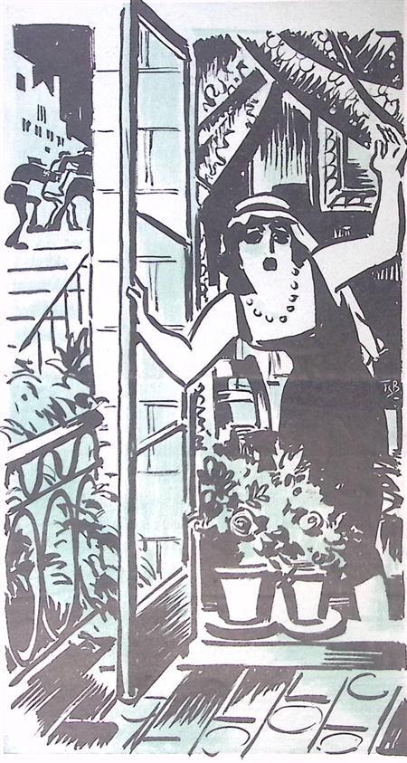 Spotprent Gemengde huwelijken in Nazi-land met tuchthuis..., Antiek en Kunst, Kunst | Litho's en Zeefdrukken, Verzenden