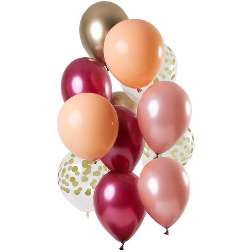 Ballonnen Set Rich Ruby Premium (12st), Kleding | Dames, Carnavalskleding en Feestkleding, Nieuw, Ophalen of Verzenden