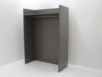 Garderobekast - 193x140x60cm(hxbxd) - antraciet beschikbaar voor biedingen
