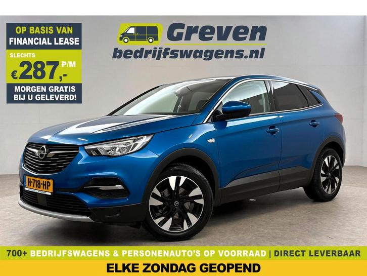 Opel Grandland X 1.2 Turbo Business Executive | Camera |, Auto's, Opel, Te koop, Automaat, Financial lease, Benzine, Blauw, Grandland X