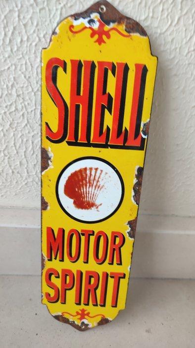 Plaque - Shell motor spirit esmalte ferro, Antiek en Kunst, Antiek | Wandborden en Tegels