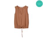 -50% Summum  Summum Top tencel camel  maat, Kleding | Dames, Verzenden, Nieuw, Bruin