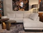 Hoekbank Brandon | Taupe/wit of bruin | voorraad actie!, Huis en Inrichting, Banken | Complete zithoeken, Verzenden, Nieuw, Hout