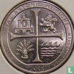 Verenigde Staten ¼ dollar 2019 (W) San Antonio Missions..., Postzegels en Munten, Verzenden, Losse munt, Zilver