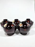 Yamanaka Shikki - Kom (5) - Hout - Sakura & Momiji lacquerwa