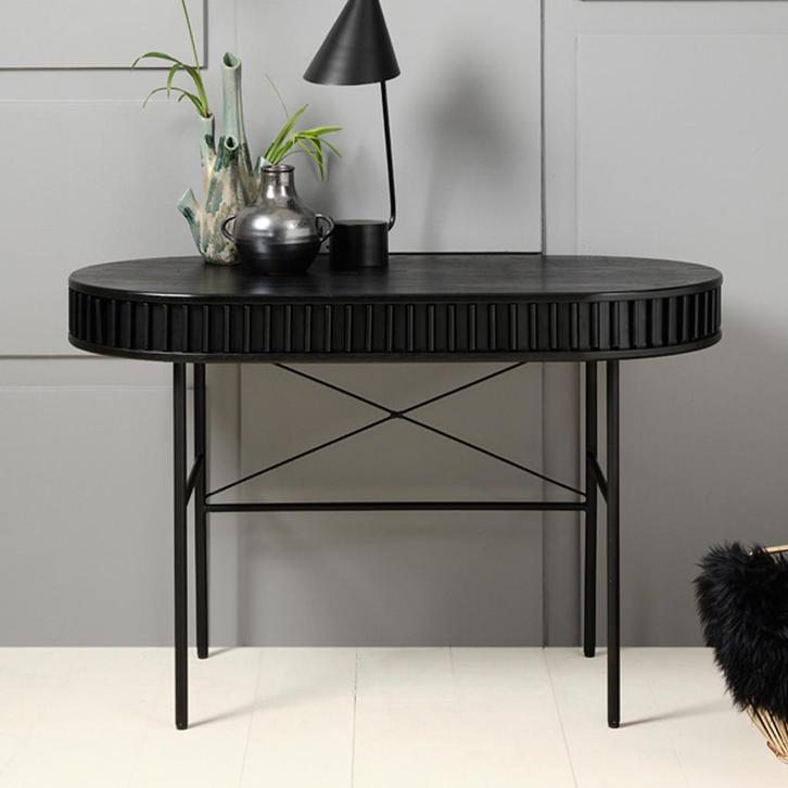 *WOONWINKEL* Bureau Zwart, Huis en Inrichting, Bureaus, Nieuw, Verzenden