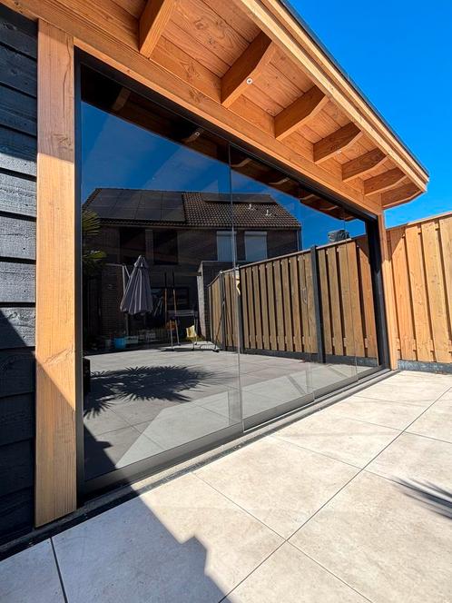 Glazen schuifwanden, Tuin en Terras, Overkappingen, Nieuw