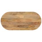 vidaXL Tafelblad ovaal 110x50x2,5 cm massief mangohout, Huis en Inrichting, Tafels | Eettafels, Verzenden, Nieuw