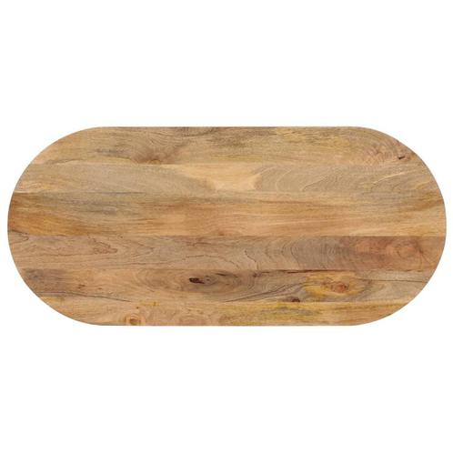 vidaXL Tafelblad ovaal 110x50x2,5 cm massief mangohout, Huis en Inrichting, Tafels | Eettafels, Nieuw, Verzenden