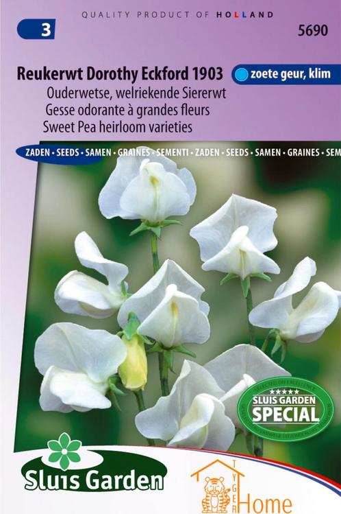 Reukerwt Dorothy Eckford 1903 Zaden, Ouderwetse Welriekende, Tuin en Terras, Bloembollen en Zaden, Verzenden