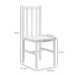 TRUUSK Eetkamerstoelen, Set Van 2 Keukenstoelen, Eetstoel Me, Verzenden, Nieuw