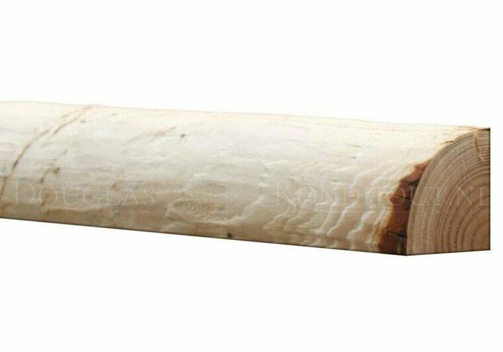 Douglas kwartronde palen geschild | Kopmaat 5/6 cm, Lengt..., Doe-het-zelf en Verbouw, Hout en Planken, Nieuw, Verzenden