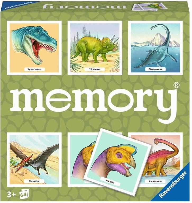 Dinosaurussen - Memory | Ravensburger - Kinderspellen, Hobby en Vrije tijd, Gezelschapsspellen | Kaartspellen, Nieuw, Verzenden