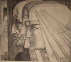 Jan Toorop (1858-1928) - Bezonkenheid Meditatie en Vuur