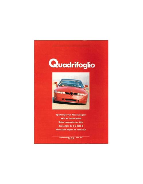 1989 ALFA ROMEO QUADRIFOGLIO MAGAZINE 25 NEDERLANDS, Boeken, Auto's | Folders en Tijdschriften, Alfa Romeo