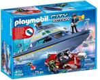 Playmobil Politieboot met Rubberbootje en Onderwatermotor -, Verzenden, Nieuw