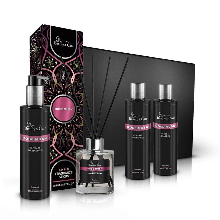 Beauty & Care Rozenmusk badkamer pakket 1 pakket.  new, Sport en Fitness, Gezondheidsproducten en Wellness, Nieuw, Ophalen of Verzenden