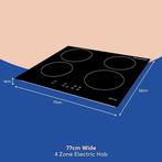 Russell Hobbs RH77IH511B Inductie-Kookplaat 77 cm Zwart, Nieuw, Inbouw, Inductie, 4 kookzones