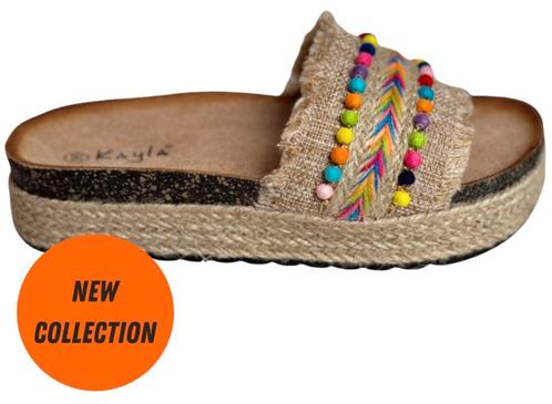 Boho Ibiza Slippers, Kleding | Dames, Schoenen, Slippers, Nieuw, Ophalen of Verzenden