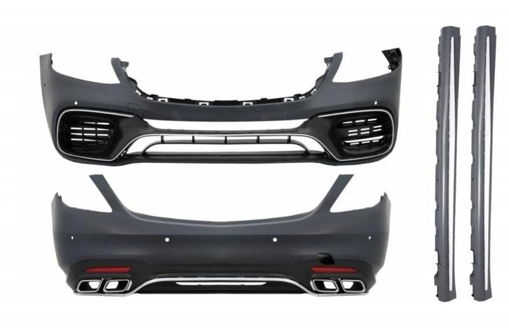 Bodykit Bumper set W222 S63 AMG look lang Facelift, Auto-onderdelen, Carrosserie en Plaatwerk, Ophalen of Verzenden