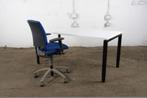 Lensvelt| Bureau | Tweedehands | Wit blad | Zwart frame | 16, Verzenden, Gebruikt