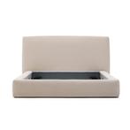 *WOONWINKEL* Kave Home Blok Luxe Bedframe Beige Stof 160x200, Verzenden, Nieuw, Beige