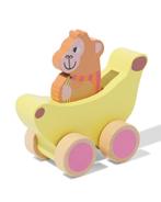 HEMA Auto met superheld slak aap 11.5x12x6.5cm hout, Kinderen en Baby's, Speelgoed | Speelgoedvoertuigen, Verzenden, Nieuw