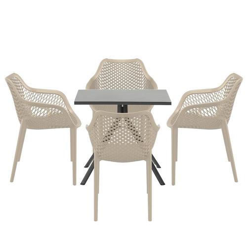 Garden Impressions Air XL tuinset 5-delig taupe - Rimini, Tuin en Terras, Tuinsets en Loungesets, Verzenden