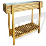 vidaXL Plantenbak verhoogd massief acaciahout en zink, Verzenden, Nieuw, 60 tot 100 cm, 60 cm of meer