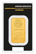 1 Troy Ounce - Goud .999 - Argor-Heraeus - Verzegeld en met, Postzegels en Munten, Edelmetalen en Baren
