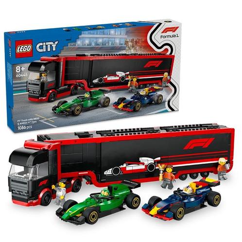 LEGO City - F1 Truck with RB20 & AMR24 F1 Cars 60445, Kinderen en Baby's, Speelgoed | Duplo en Lego, Ophalen of Verzenden