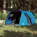 vidaXL Tunneltent 4-persoons waterdicht blauw, Caravans en Kamperen, Verzenden, Nieuw, Tot en met 2