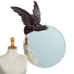 Fabelachtige spiegel Draak bij volle maan in de manier van, Antiek en Kunst, Ophalen of Verzenden