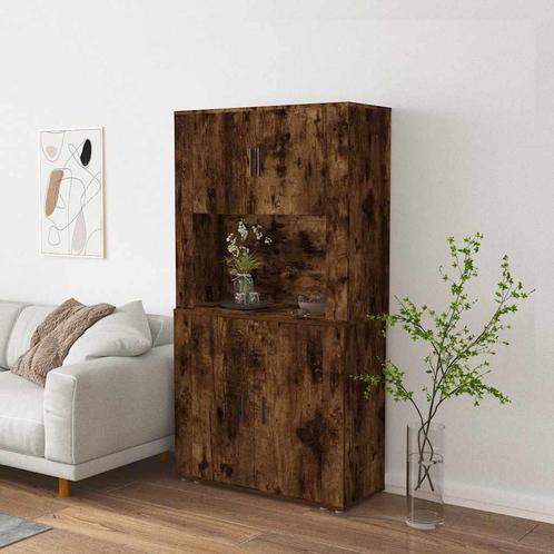 vidaXL buffetkast bewerkt hout gerookt eikenkleurig, Huis en Inrichting, Kasten | Buffetkasten, Nieuw, Overige houtsoorten, Verzenden