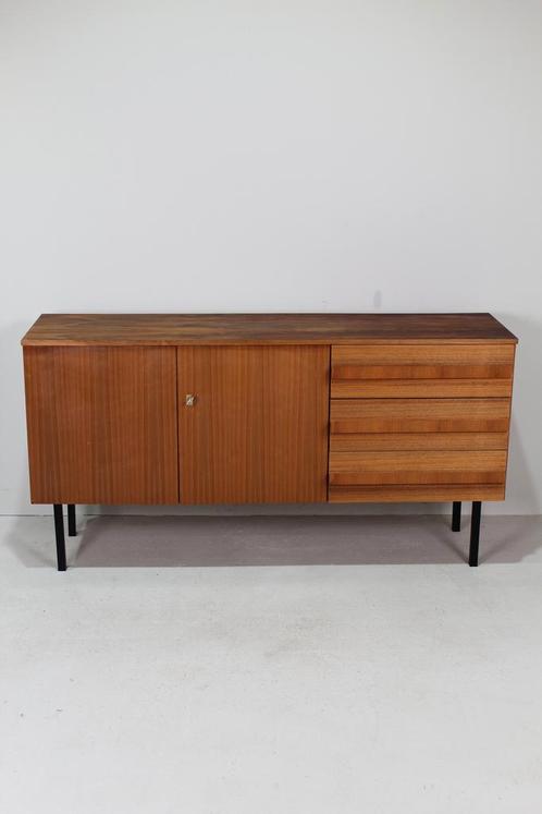 Vintage dressoir, sideboard - jaren 60, Huis en Inrichting, Kasten | Dressoirs, 150 tot 200 cm, 25 tot 50 cm, Met lade(s), Met deur(en)