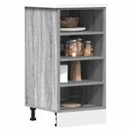 vidaXL Onderkast Riga 40x44,5x81,5 cm bewerkt hout grijs, Huis en Inrichting, Keuken | Keukenelementen, Verzenden, Nieuw, Grijs