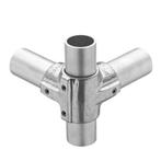 Hoekstuk Doorlopende staander Eco Ø 48 mm Aluminium, Verzenden, Nieuw