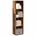 vidaXL Boekenkast 40x30x152 cm bewerkt hout oud houtkleurig, Minder dan 50 cm, Verzenden, Nieuw, 150 tot 200 cm