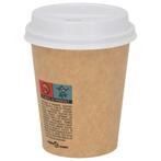 vidaXL Papieren koffiebekerdeksels Ø80 mm 8oz 1000 st, Verzenden, Nieuw